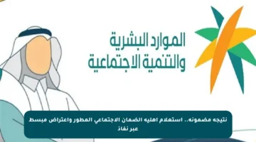 نتيجة مضمونة.. استعلام أهلية الضمان الاجتماعي المطور واعتراض مبسط عبر نفاذ